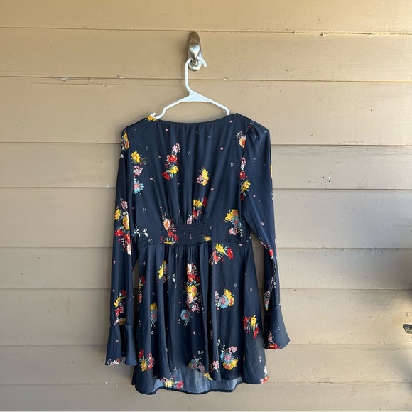 Free People Polyester Shift Floral Dress - Size S Boho Casual Festival - Picture 6 of 6
